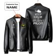 Student Pilot (Helicopter) Designed PU Leather Jackets Discount