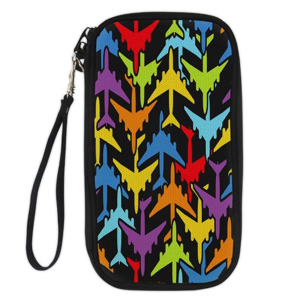 Super Colourful Airplanes Designed Travel Cases & Wallets For Cheap