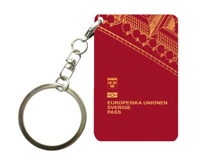 Sweden Passport Designed Key Chains For Cheap