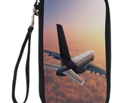 Super Cruising Airbus A380 over Clouds Designed Travel Cases & Wallets For Sale