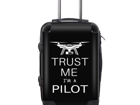 Trust Me I m a Pilot (Drone) Designed Cabin Size Luggages For Discount