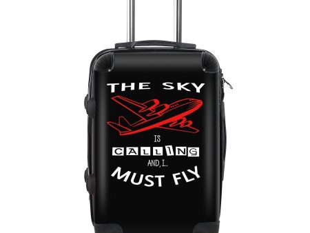 The Sky is Calling and I Must Fly Designed Cabin Size Luggages Online now