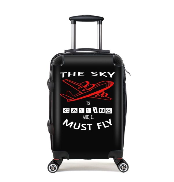 The Sky is Calling and I Must Fly Designed Cabin Size Luggages Online now