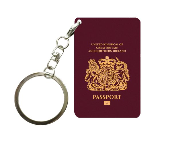 UK Passport Designed Key Chains Fashion