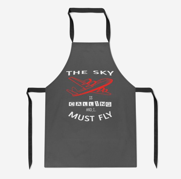 The Sky is Calling and I Must Fly Designed Kitchen Aprons Online