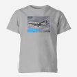 United Airways Boeing 777 Designed Children T-Shirts For Sale