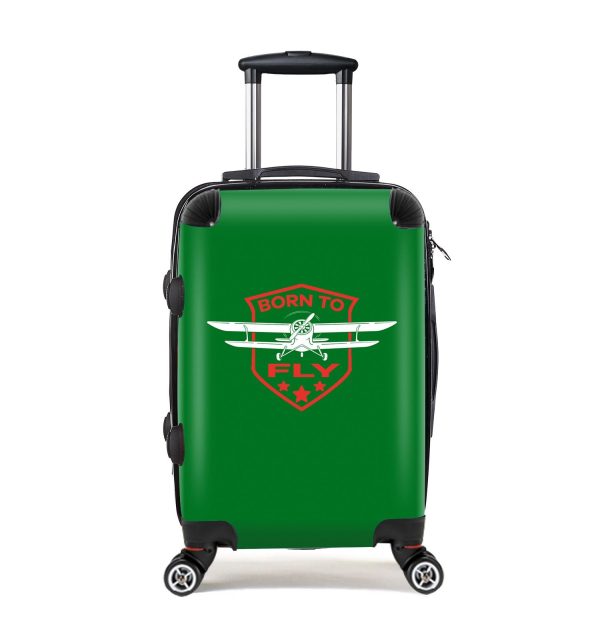 Super Born To Fly Designed Cabin Size Luggages Discount