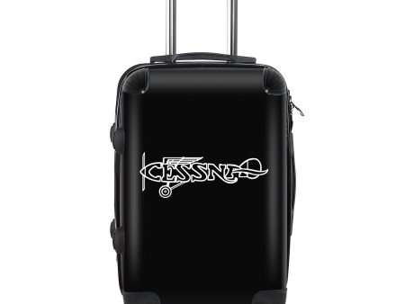 Special Cessna Text Designed Cabin Size Luggages Online Hot Sale