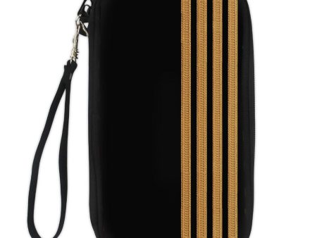 Special Pilot Epaulettes 4 Lines Designed Travel Cases & Wallets Hot on Sale