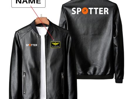 Spotter Designed PU Leather Jackets Sale