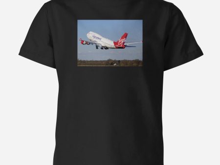 Virgin Atlantic Boeing 747 Designed Children T-Shirts Online