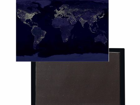 World Map From Space Designed Magnets Cheap