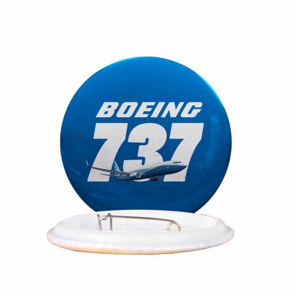 Super Boeing 737+Text Designed Pins For Cheap