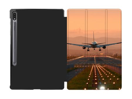 Super Cool Landing During Sunset Designed Samsung Tablet Cases Online now