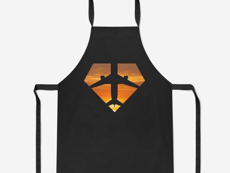 Supermen of The Skies (Sunset) Designed Kitchen Aprons Online Hot Sale