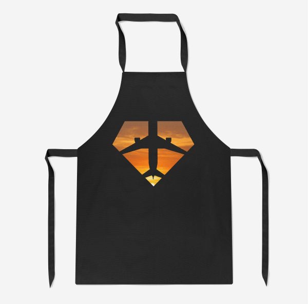 Supermen of The Skies (Sunset) Designed Kitchen Aprons Online Hot Sale