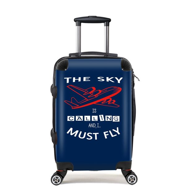 The Sky is Calling and I Must Fly Designed Cabin Size Luggages Online now