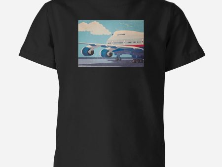 Vintage Boeing 747 Designed Children T-Shirts Online now