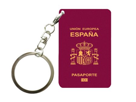 Spain Passport Designed Key Chains Online