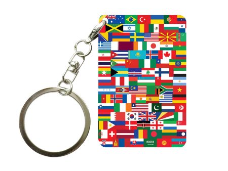 World Flags Designed Key Chains Cheap