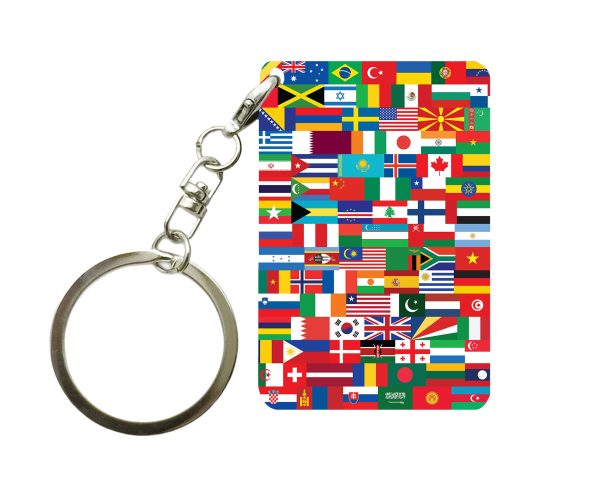 World Flags Designed Key Chains Cheap