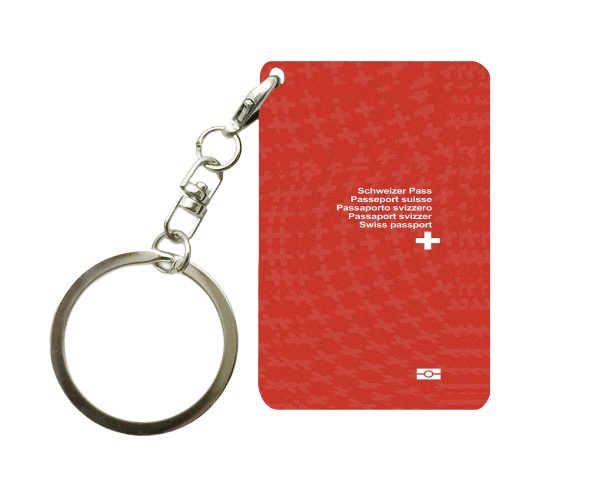 Switzerland Passport Designed Key Chains For Cheap