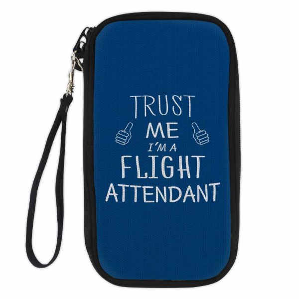 Trust Me I m a Flight Attendant Designed Travel Cases & Wallets Hot on Sale