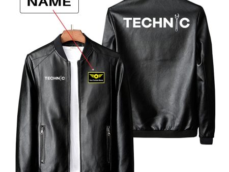 Technic Designed PU Leather Jackets Cheap