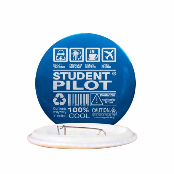 Student Pilot Label Designed Pins Supply