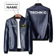 Technic Designed PU Leather Jackets Cheap