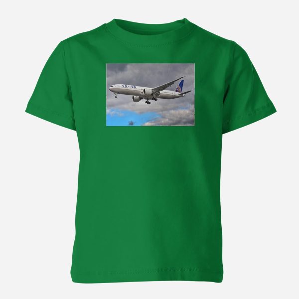 United Airways Boeing 777 Designed Children T-Shirts For Sale