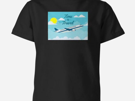 Time to Travel Designed Children T-Shirts For Discount