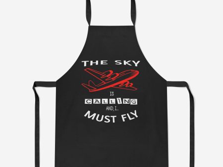 The Sky is Calling and I Must Fly Designed Kitchen Aprons Online