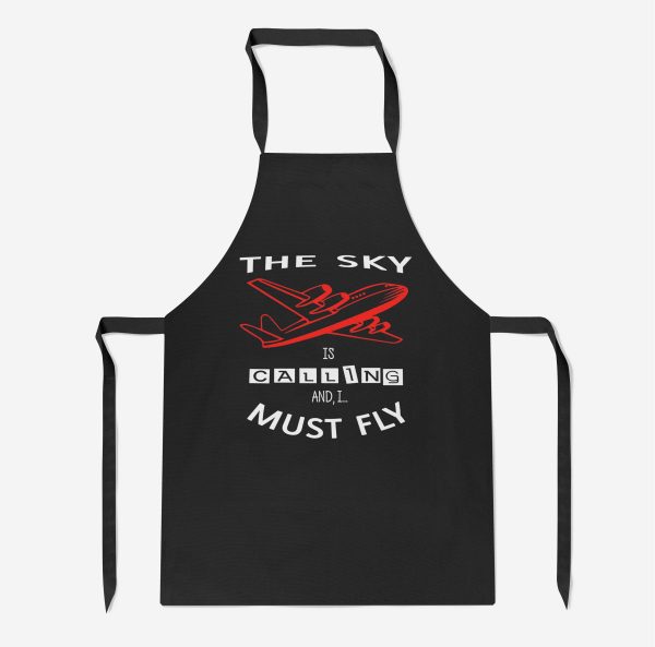 The Sky is Calling and I Must Fly Designed Kitchen Aprons Online