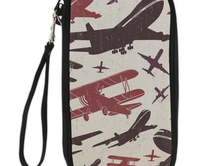 Vintage & Jumbo Airplanes Designed Travel Cases & Wallets Hot on Sale