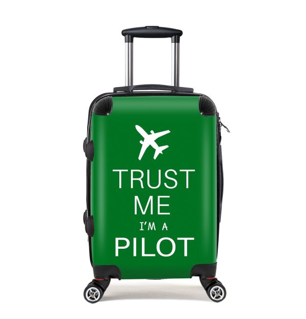 Trust Me I m a Pilot 2 Designed Cabin Size Luggages Fashion