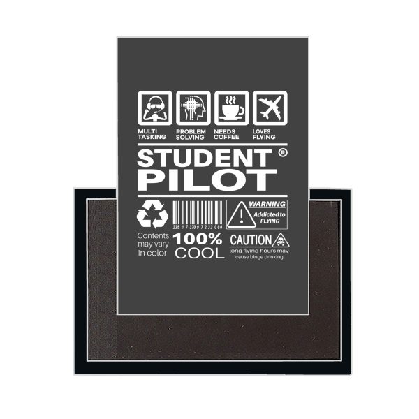 Student Pilot Label Designed Magnets on Sale