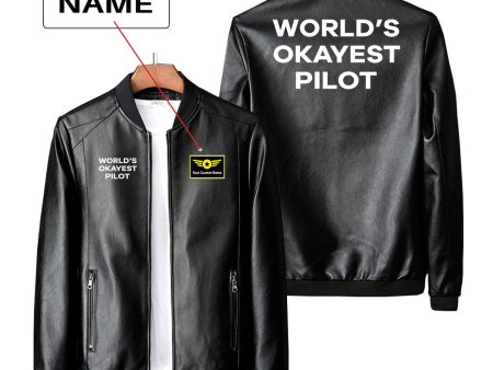 World s Okayest Pilot Designed PU Leather Jackets Hot on Sale