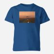 Super Cool Landing During Sunset Designed Children T-Shirts For Sale