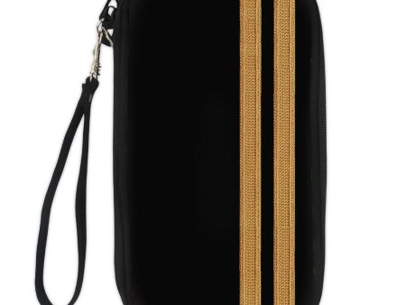 Special Pilot Epaulettes 2 Lines Designed Travel Cases & Wallets For Cheap