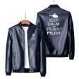 Student Pilot (Helicopter) Designed PU Leather Jackets Discount