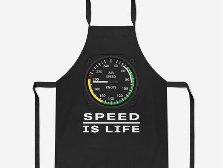 Speed Is Life Designed Kitchen Aprons Sale