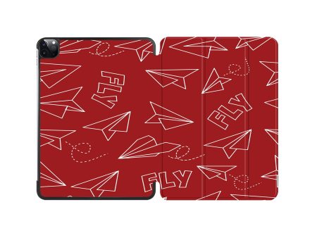 Paper Airplane & Fly (Red) Designed iPad Cases Cheap