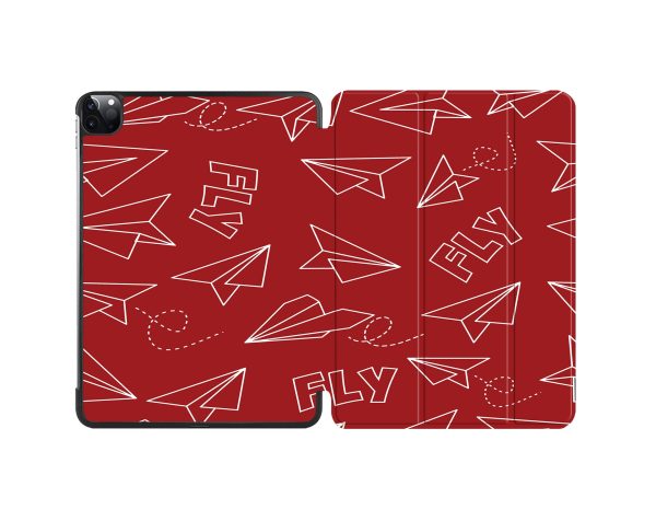 Paper Airplane & Fly (Red) Designed iPad Cases Cheap