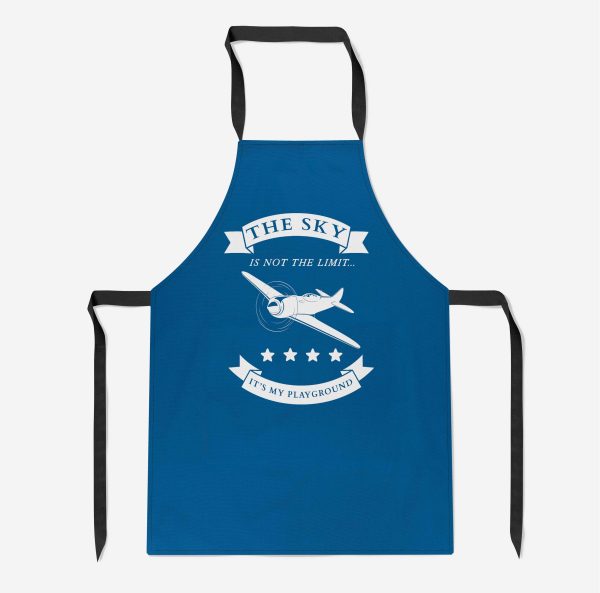 The Sky is not the limit, It s my playground Designed Kitchen Aprons Online Sale