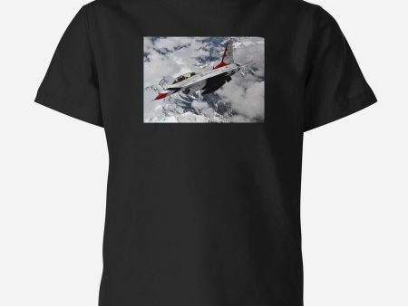 US Air Force Show Fighting Falcon F16 Designed Children T-Shirts Fashion