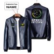 Speed Is Life Designed PU Leather Jackets Sale