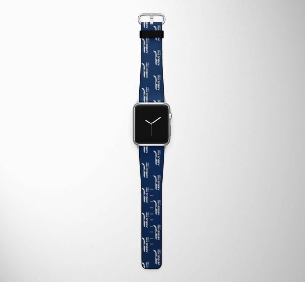 The Airbus A350 WXB Designed Leather Apple Watch Straps Online now