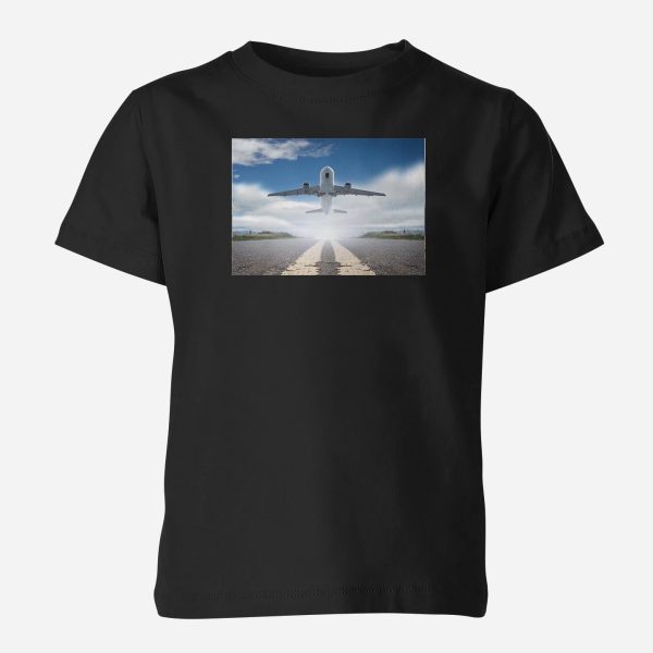 Taking off Aircraft Designed Children T-Shirts For Discount