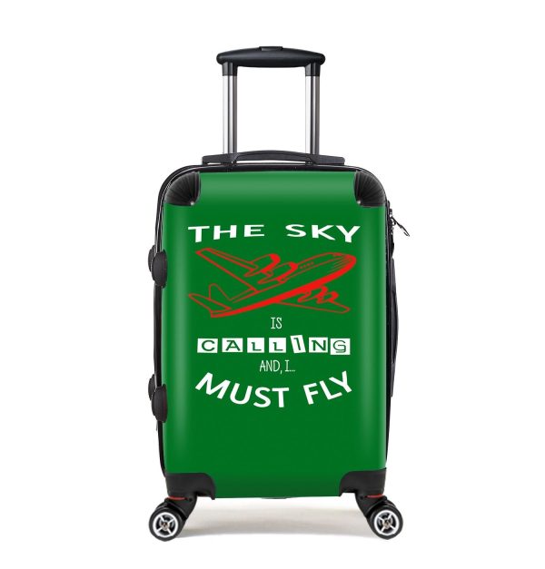 The Sky is Calling and I Must Fly Designed Cabin Size Luggages Online now